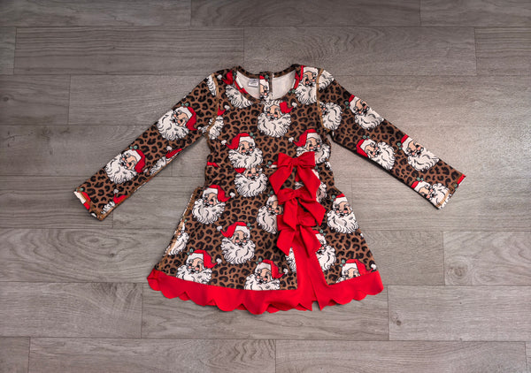 no MOQ GLD1679 pre-order baby girl clothes santa print toddler girl christmas yoga skirt dress-real pic 2026.8.26