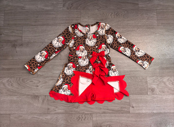 no MOQ GLD1679 pre-order baby girl clothes santa print toddler girl christmas yoga skirt dress-real pic 2026.8.26