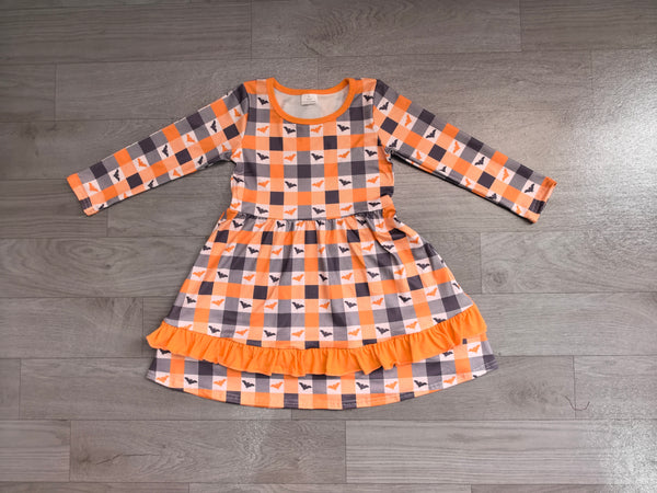 no MOQ GLD1707 pre-order  toddler girl clothes bat print girl  Halloween dress-REAL PIC 2026.8.10