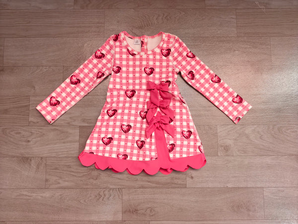no MOQ GLD1750 pre-order baby girl clothes love print toddler girl Valentine yoga skirt dress-real pic 2026.8.29