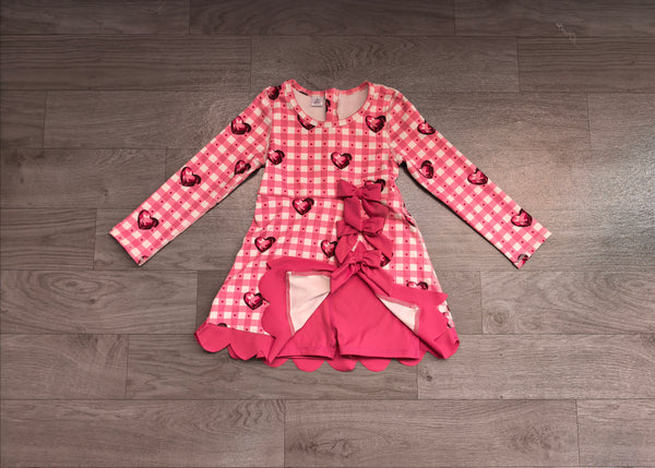 no MOQ GLD1750 pre-order baby girl clothes love print toddler girl Valentine yoga skirt dress-real pic 2026.8.29