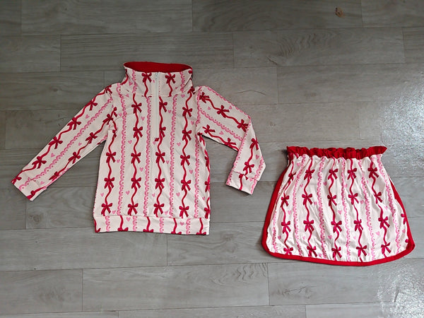 no MOQ GLD1751 pre-order baby girl clothes bows print toddler girl Valentine skirt outfit-real pic 2026.8.27