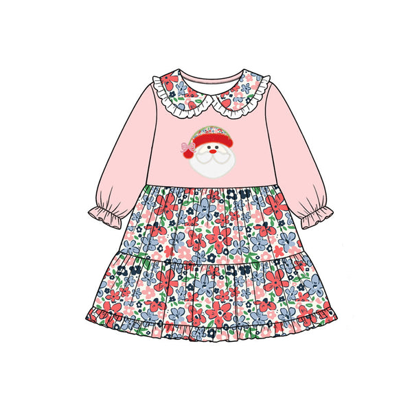 Preorder MOQ 5 pcs Each Style Christmas Santa Flower Kids Matching Clothes-2026.8.17