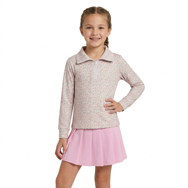 RTS GLD1814 baby girl clothes simple solid print long sleeve yoga skirt outfit sports clothing set