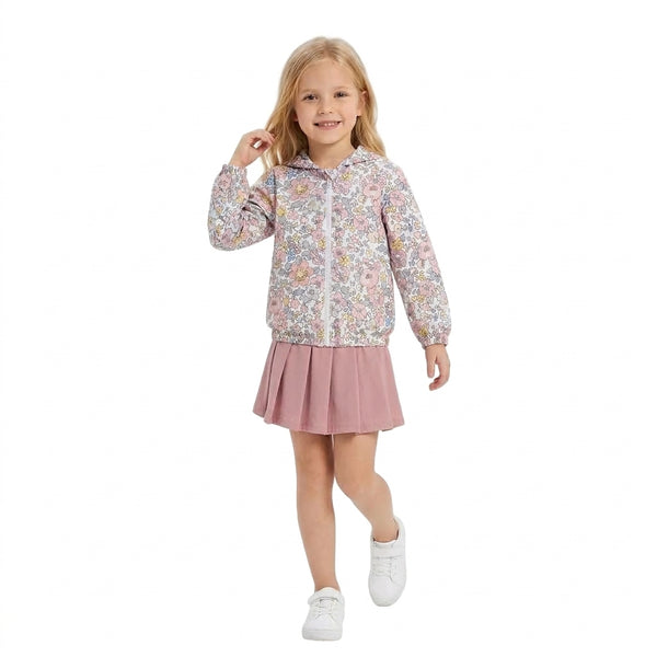 RTS GLD1815 baby girl clothes floral print long sleeve yoga skirt outfit sports clothing set