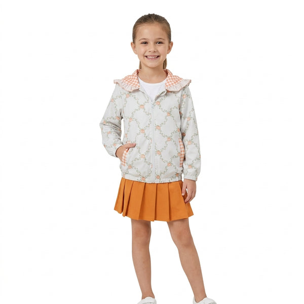 RTS GLD1816 baby girl clothes vine fruit print long sleeve yoga skirt outfit halloween clothes