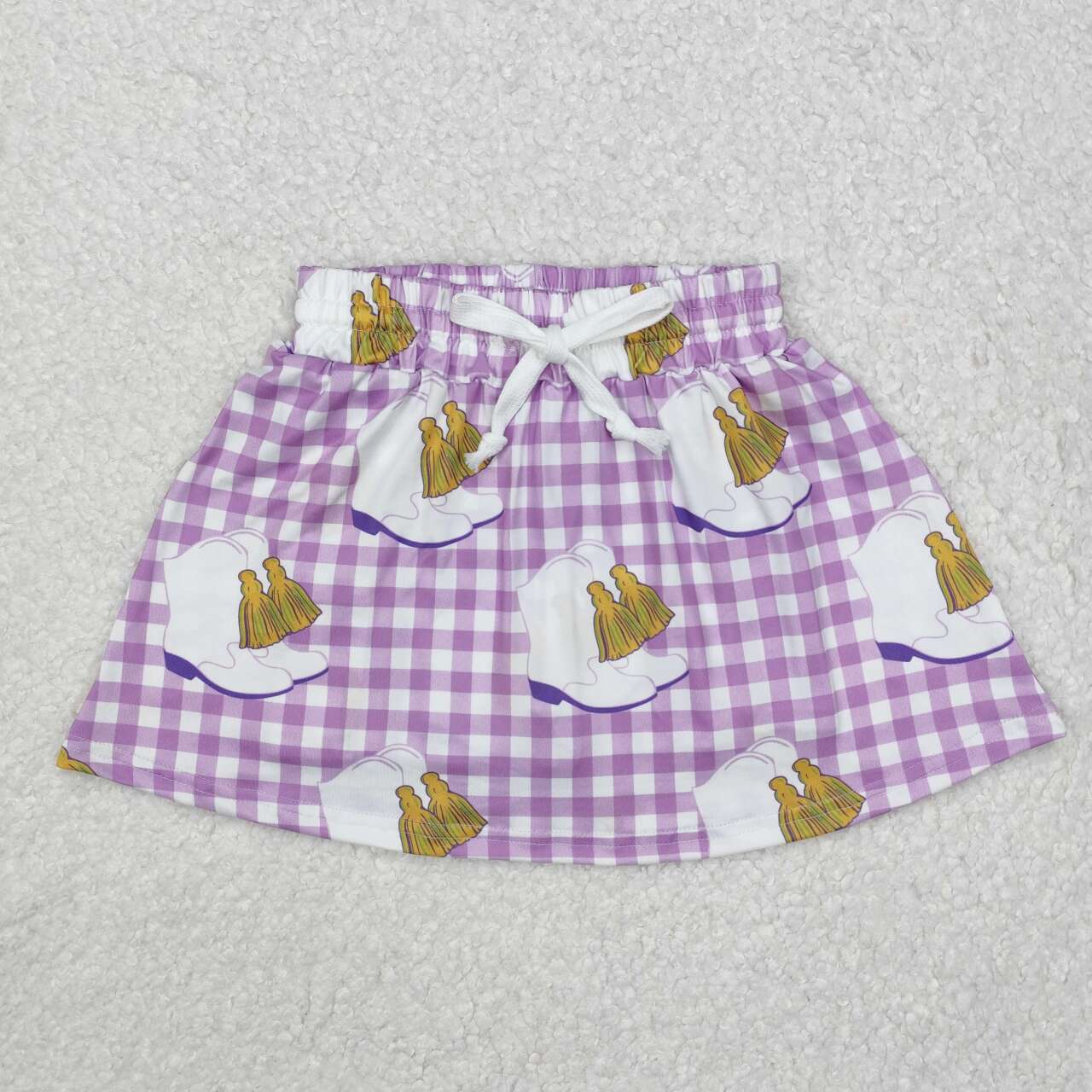 GLK0035 RTS baby girls clothes girl shots skirt Mardi Gras Bottom