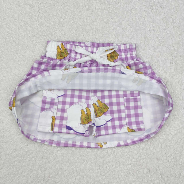 GLK0035 RTS baby girls clothes girl shots skirt Mardi Gras Bottom