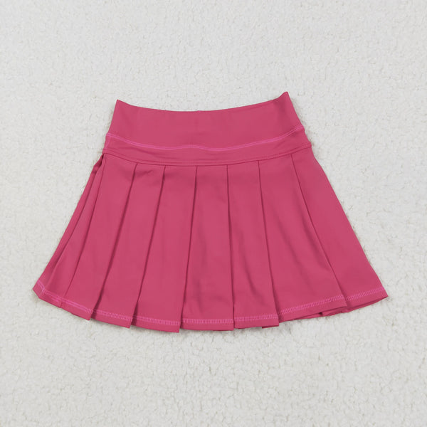 RTS toddler clothes matching clothing solid color skirt  kids summer yoga clothing-2025.8.6