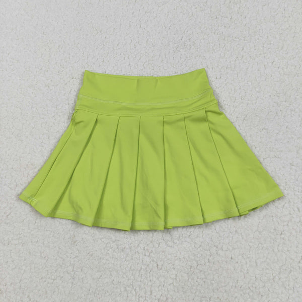 RTS toddler clothes matching clothing solid color skirt  kids summer yoga clothing-2025.8.6