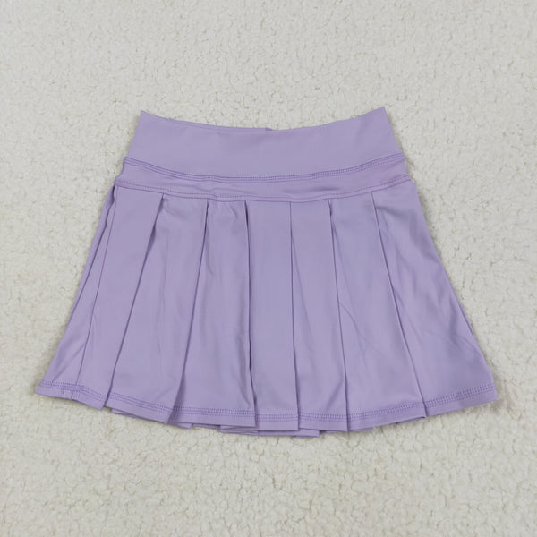 RTS  Matching Clothing toddler clothes solid color skirt  kids summer yoga clothing 2-2026.5.19