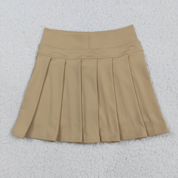 GLK0123 RTS girls clothes khaki girl yoga shots skirt summer bottom
