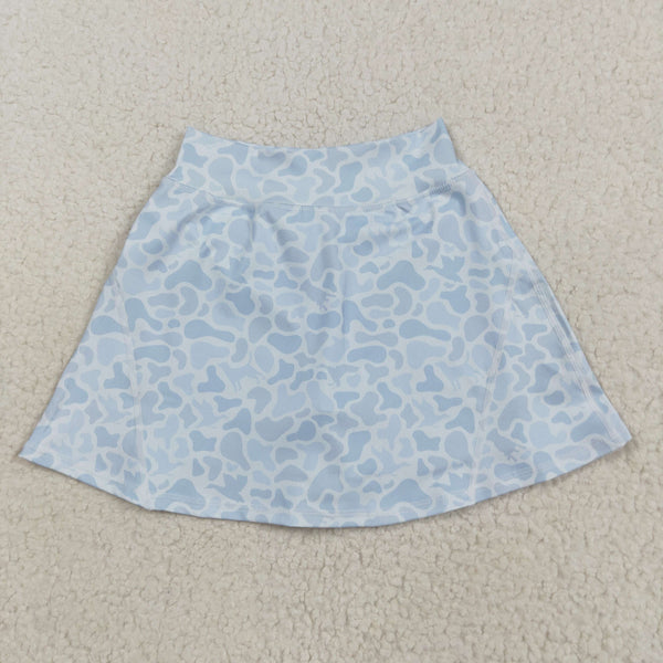 GLK0129 RTS girls clothes hunting camo girl yoga shots skirt