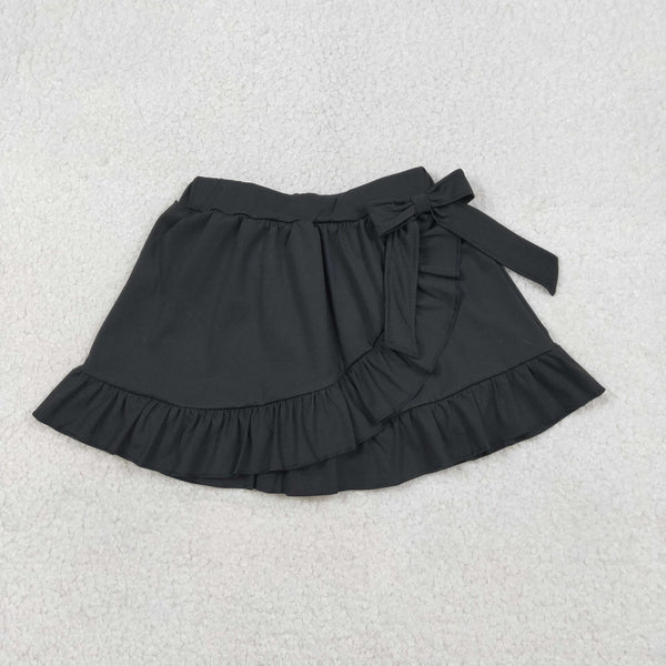 GLK0218 RTS baby girls clothes black girl yoga shots skirt sports bottom
