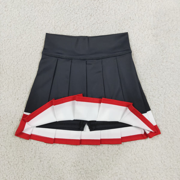 RTS GLK0320 baby girl clothes solid color stripe print yoga skort