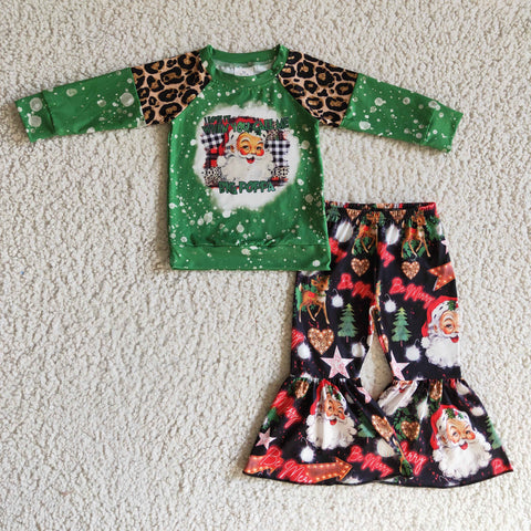 GLP0321 RTS green santa claus girls boutique outfits christmas baby-promotion 2024.9.14 $5.5