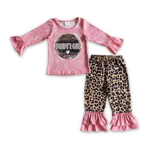 GLP0328 daddy's girl leopard toddler girl clothes-promotion 2025.1.4 $5.5