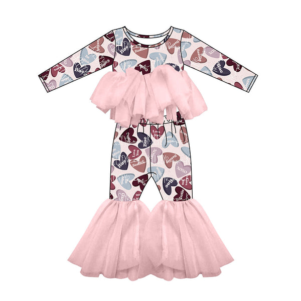 GLP0340 baby girl clothes heart valentiens day set-promotion 2025.1.4 $5.5