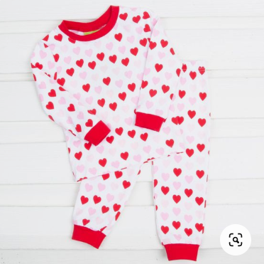 GLP0360 baby girl clothes heart valentines day set-promotion 2026.1.10 $5.5