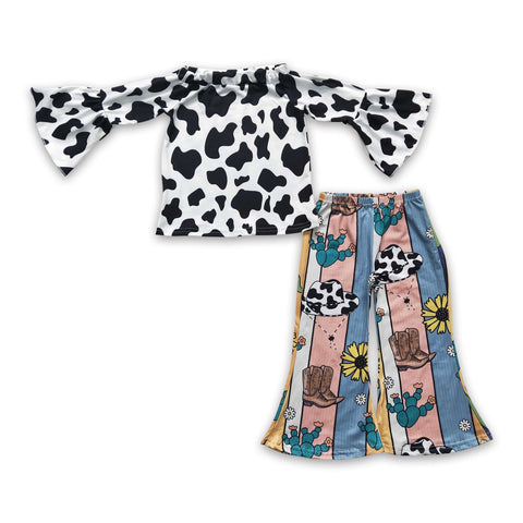 GLP0375 baby girl clothes cow winter outfits-promotion 2025.1.4 $5.5