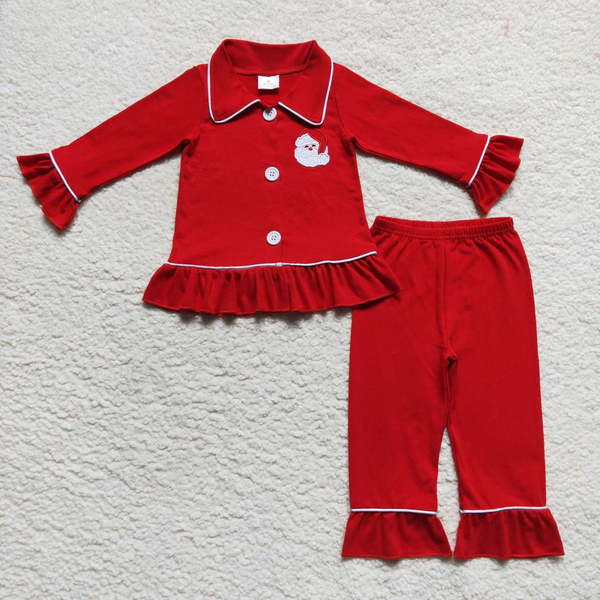 family matching christmas pajamas red pocket winter pajamas set