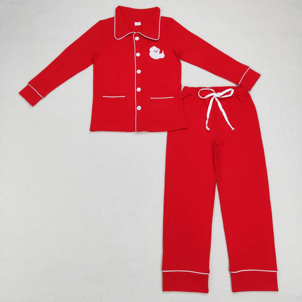 family matching christmas pajamas red pocket winter pajamas set