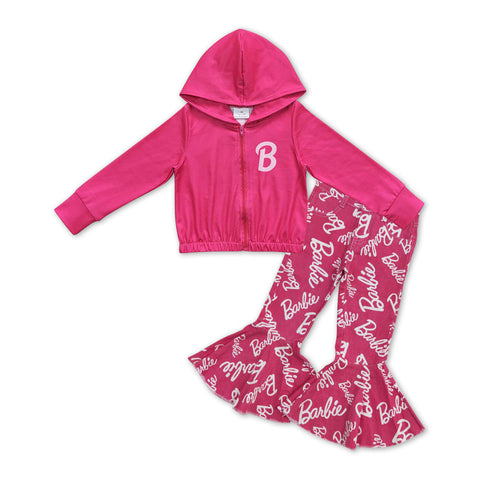 GLP1003 Toddler girl clothes pink girl winter outfit