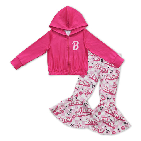 GLP1004 Toddler girl clothes pink girl winter outfit