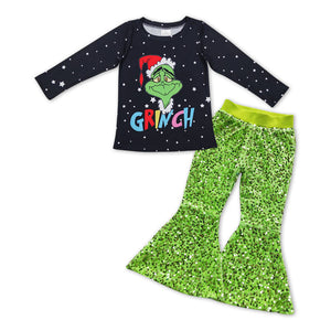 GLP1007 Toddler girl clothes girl christmas outfit