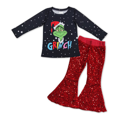 GLP1008 Toddler girl clothes girl christmas outfit