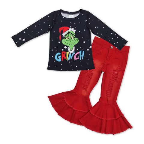 GLP1010 Toddler girl clothes girl christmas outfit