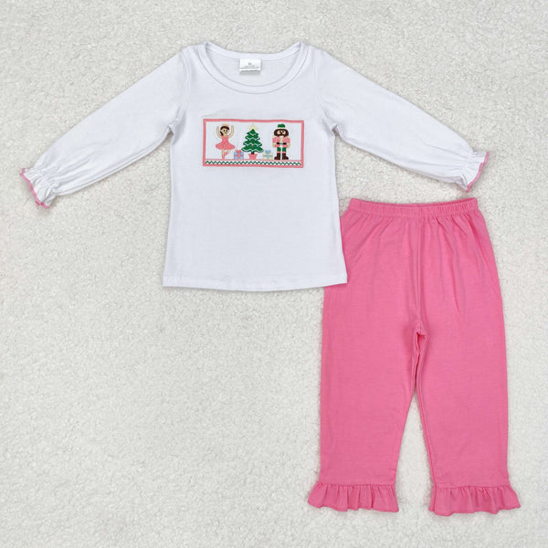 GLP1236 RTS  toddler girl clothes ballet soldier girl christmas winter outfit  embroidery