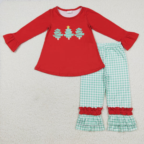 GLP1331 RTS  toddler girl clothes tree girl christmas winter outfit