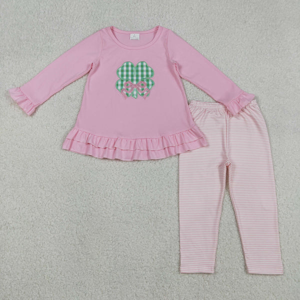 GLP2210 RTS toddler girl clothes St. Patrick's Day clothes lucky winter outfit