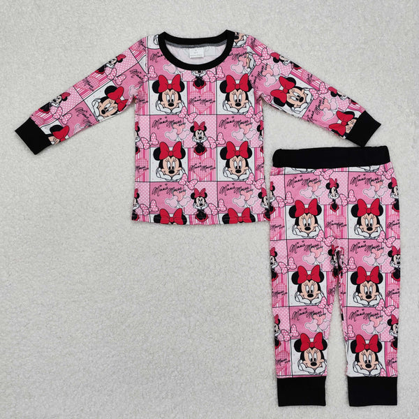 GLP2280 RTS  toddler girl clothes girl winter pajamas  set