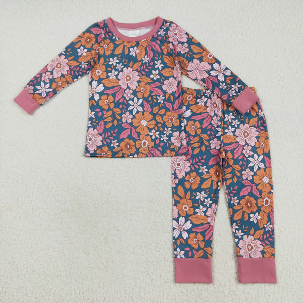 RTS kids matching clothing flower print clothing girl winter clothing-2025.8.6