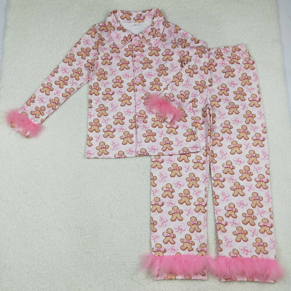 RTS toddler clothes matching gingerbread Man clothing  mama kids christmas clothes-2025.11.4