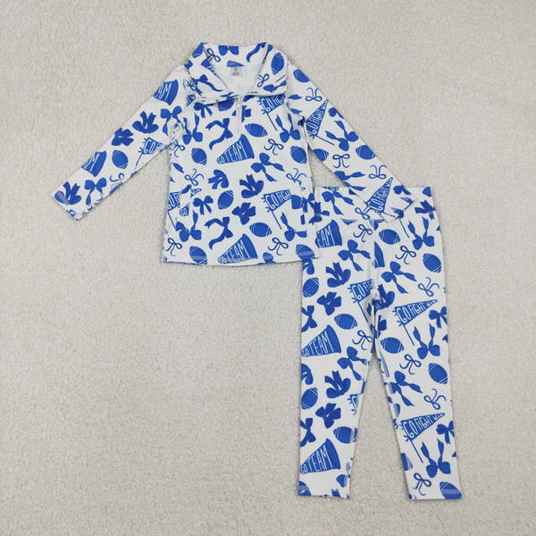 GLP2761 RTS  toddler girl clothes go team girl yoga winter set sports clothing set