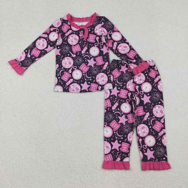 RTS kids matching clothing happy new year print clothing baby winter clothing-2025.10.22