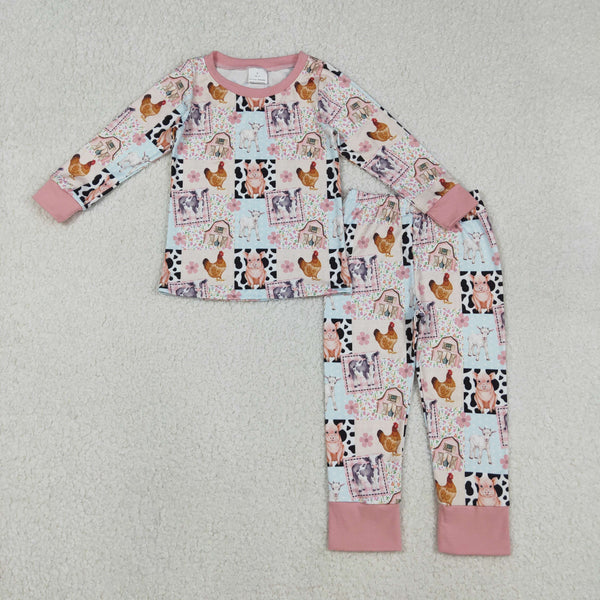 GLP2805 RTS  toddler girl clothes fram animal girl winter set