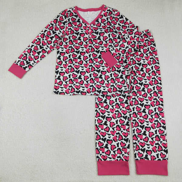 GLP2826 RTS adult pajamas love adult women valentine's day pajamas set