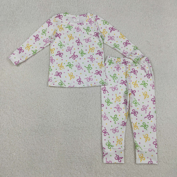 RTS kids matching clothing bows print clothing girl mardi gras clothing-2025.12.3