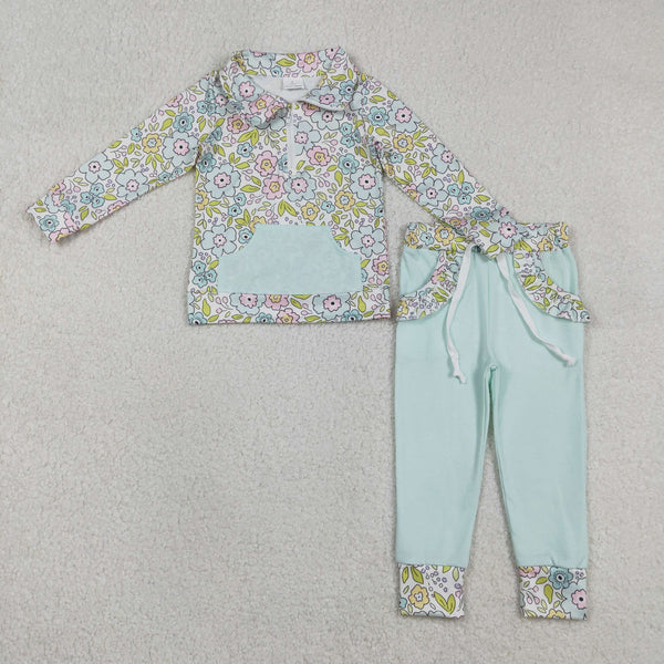 RTS baby clothes baby clothes flower print matching baby girl winter set-2026.2.5