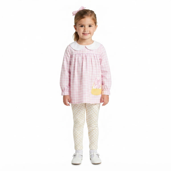 RTS GLP3320 baby girl clothes pumpkin embroidery halloween outfit clothing set