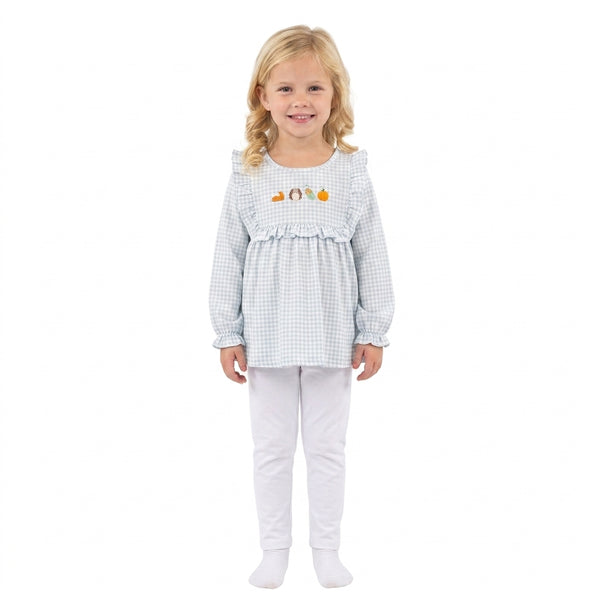 RTS GLP3409 girl clothes  toddler girl halloween fall outfit winter clothing set embroidery