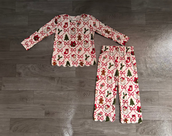no MOQ GLP3447 pre-order baby girl clothes santa print toddler girl christmas outfit-real pic 2026.8.11