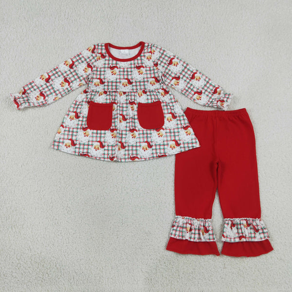 RTS GLP3457 kids girl clothes santa claus girl christmas outfit pants set