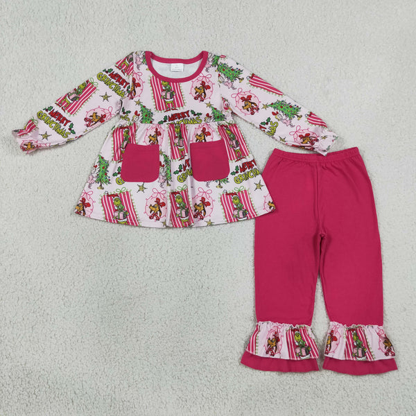 RTS Matching clothing kids christmas winter pants set-2026.10.7