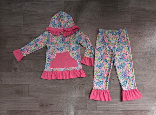 no MOQ GLP3518 pre-order baby girl clothes seagrass print toddler girl winter outfit-Real pic 2026.8.11