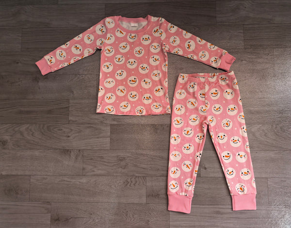 no MOQ GLP3543 pre-order baby girl clothes snowman print toddler girl christmas outfit-Real pic 2026.8.10